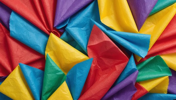Seidenpapier in farbenvielfalt: kreativ und vielseitig nutzen